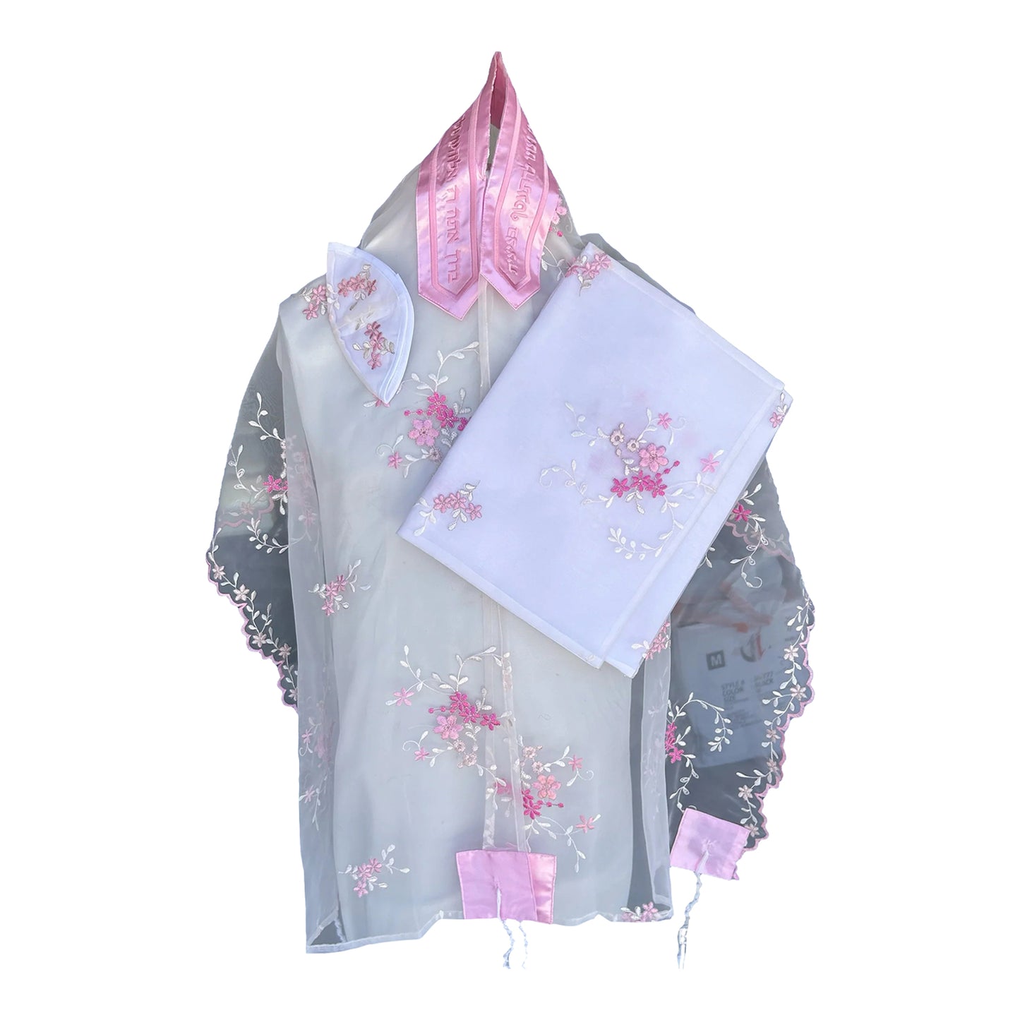 Women's Tallit: ADE-141 Pink Flowers