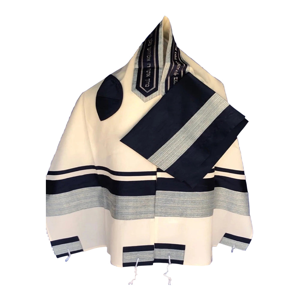 Men's Tallit: ADEB-516 Sparkel Light Blue