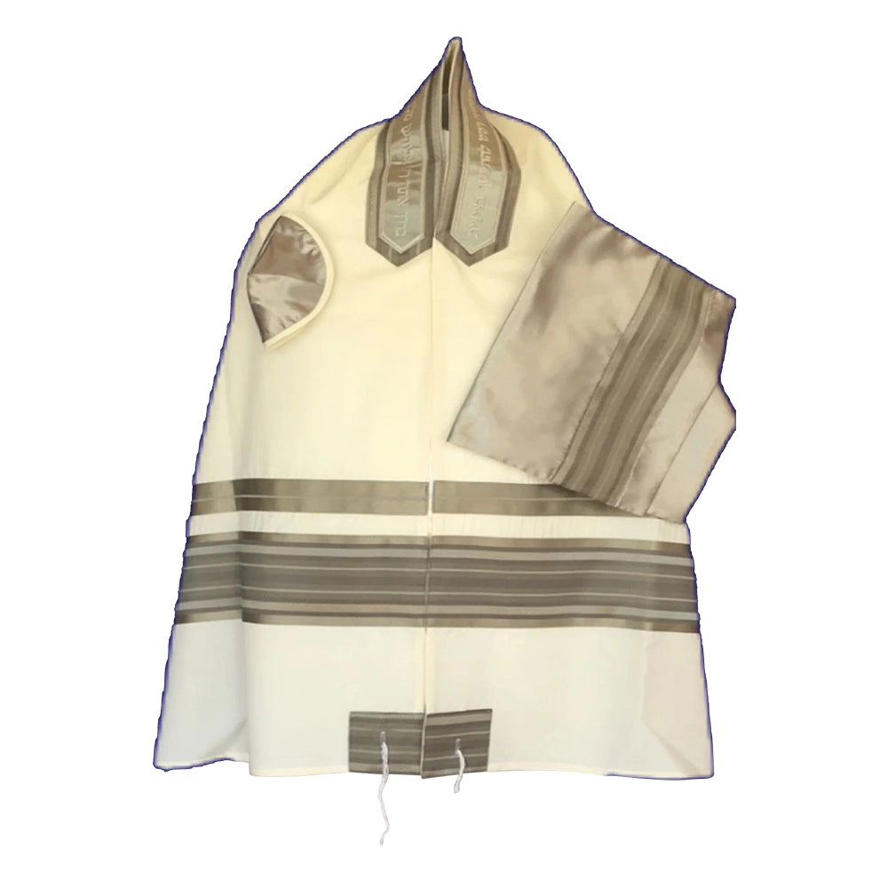 Men's Tallit: ADEB-812 Gray & Silver