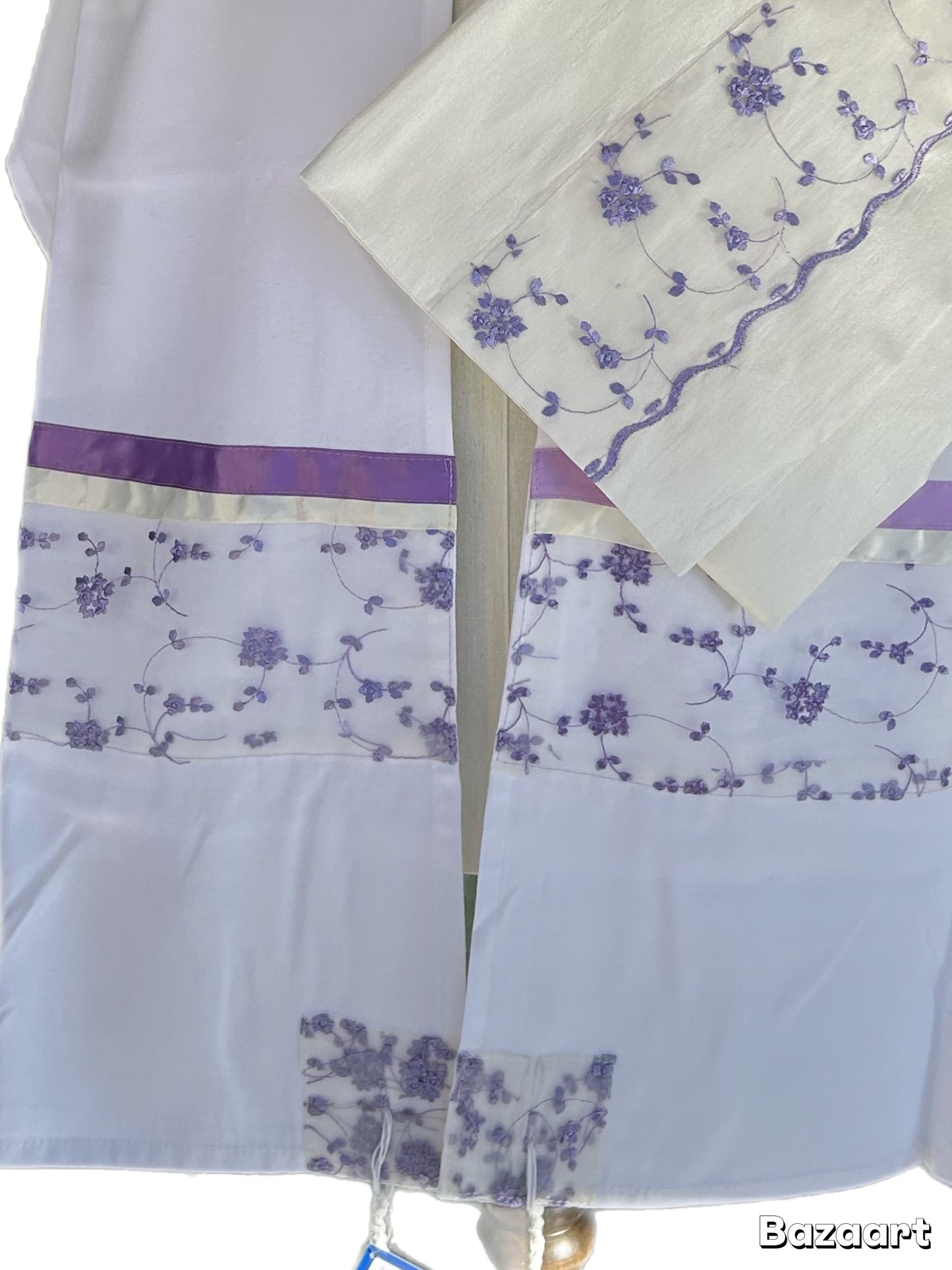 Women's Tallit: Ade-149 Lavender Flowers