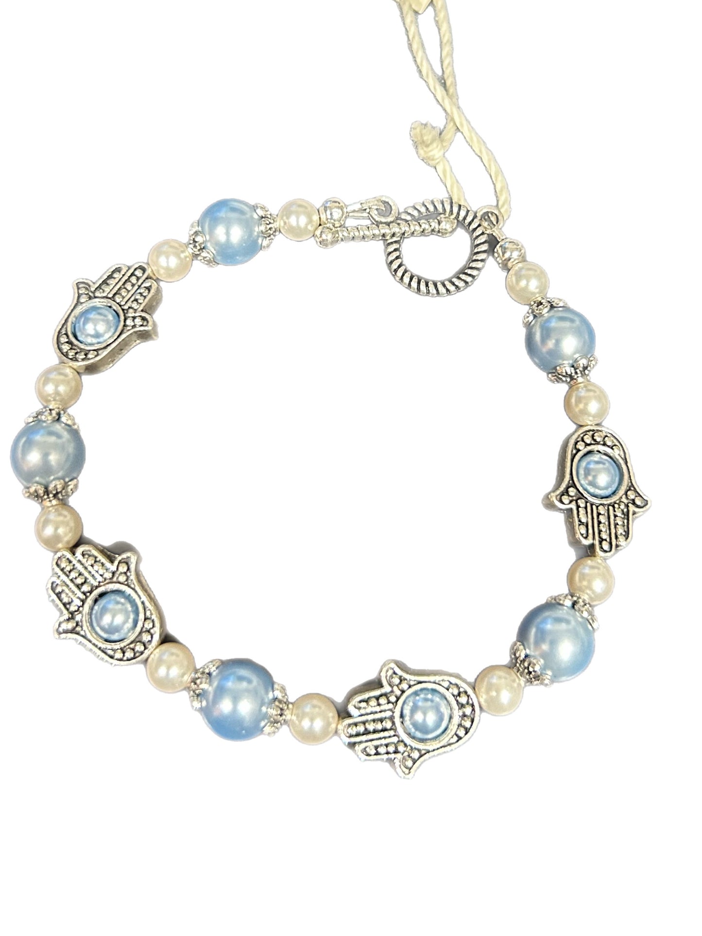SHB-209 LIGHT BLUE & PEARL