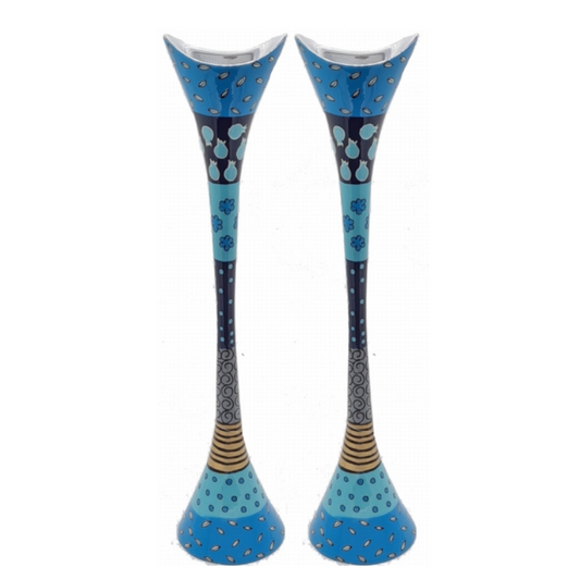 HDR-9314 Candle Holders 19'' Blue