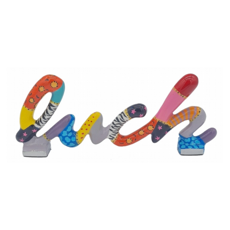 HDR-9632 Stand Word LUCK Burgundy