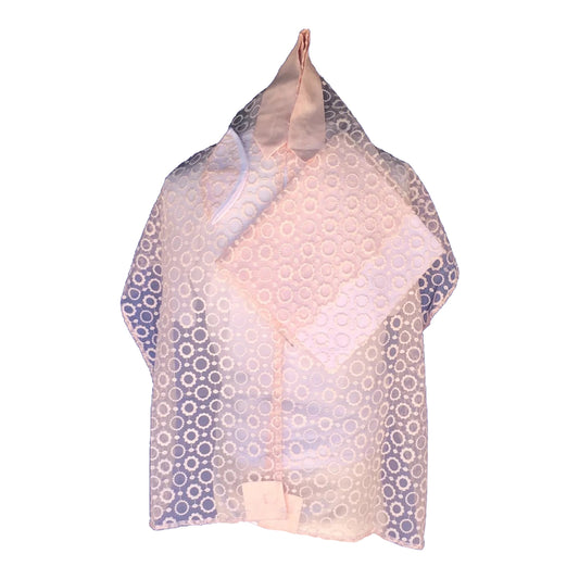 Women's Tallit: ADE-765 Pink Floral Chiffon