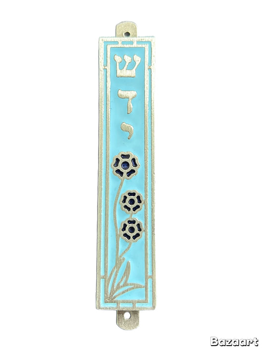 ADM-617  L.Blue & Blue Flawers
