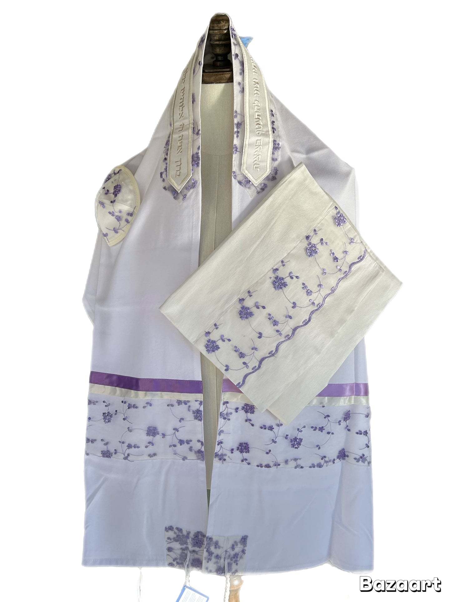 Women's Tallit: Ade-149 Lavender Flowers