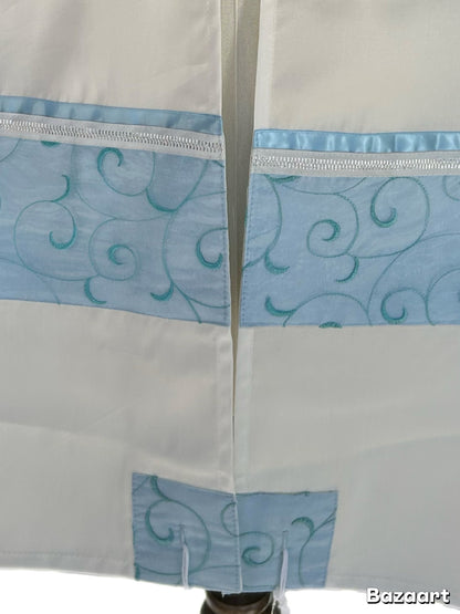 Women's Tallit: Ade-150 Light Blue Spiral