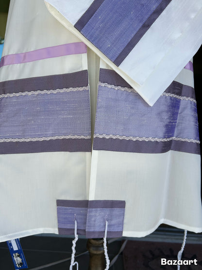 Women's Tallit: ADE-968 Two Tones Lavander