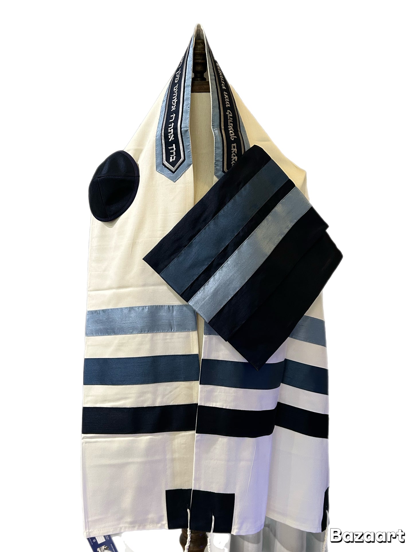 Men's Tallit: ADEB-501 Three Shades of Blue