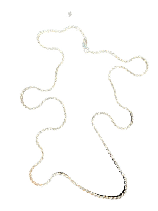 AVR-24''  ROPE SILVER CHAIN