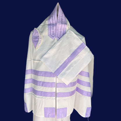 Ade-724 Lavender Stripes Tallit